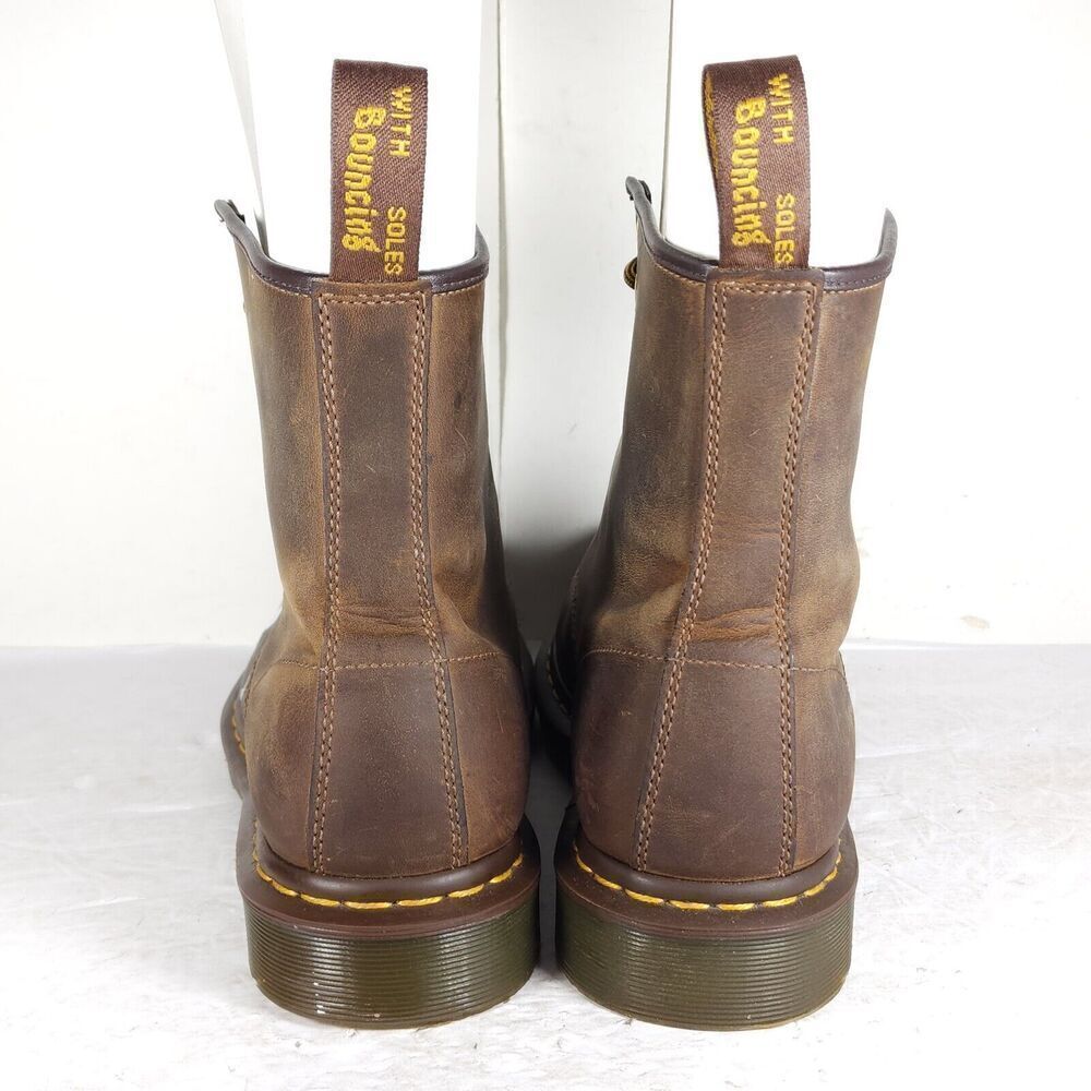 Dr.Martens Men's 1460 US12 Crazy Horse Leather Hand Painted LaceUp Combat Boots - Picture 10 of 14